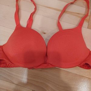 La vie en rose orange padded bra 32A